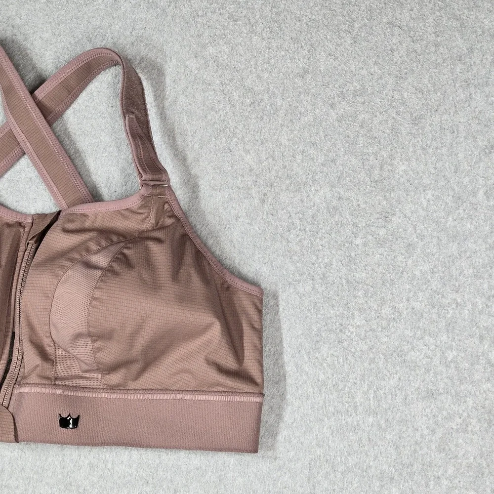 SHEFIT Women Sports Bra 4 LUXE Mauve Ultimate Wireless Adjustable Front Closure